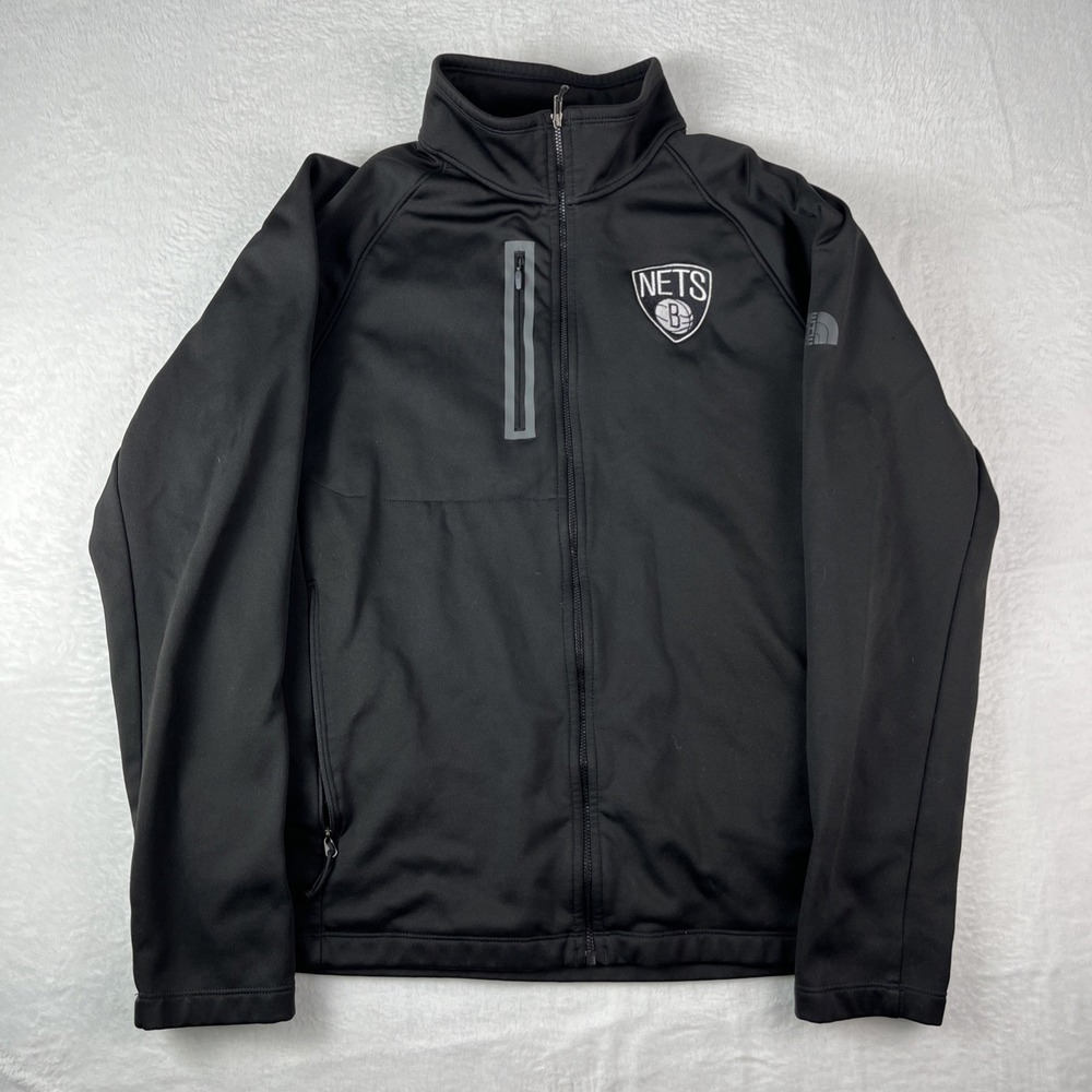 Brooklyn Nets Jacket Mens Large Black The North Face NBA Basketball Sports